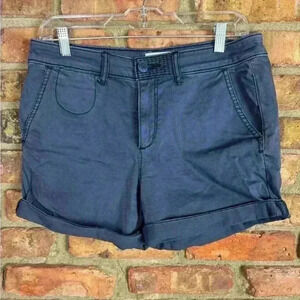 Anthropologie | Relaxed Fit Chino Shorts - Navy - size 27